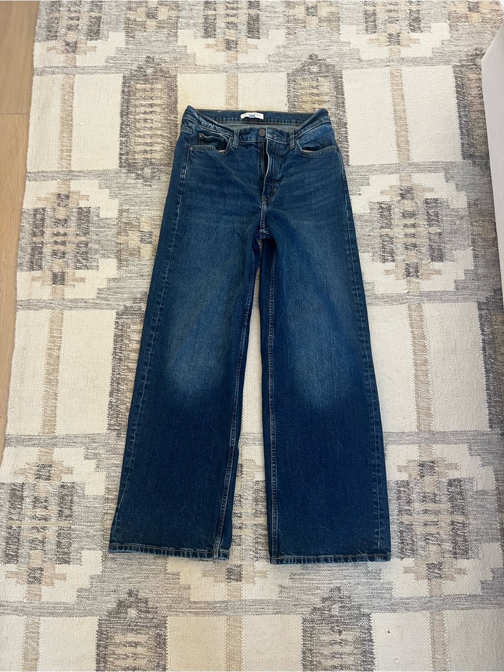 Banana Republic Dark Blue Wide-Leg Jeans